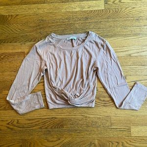 Free People We the Free Tan Sweater Too. Size M.